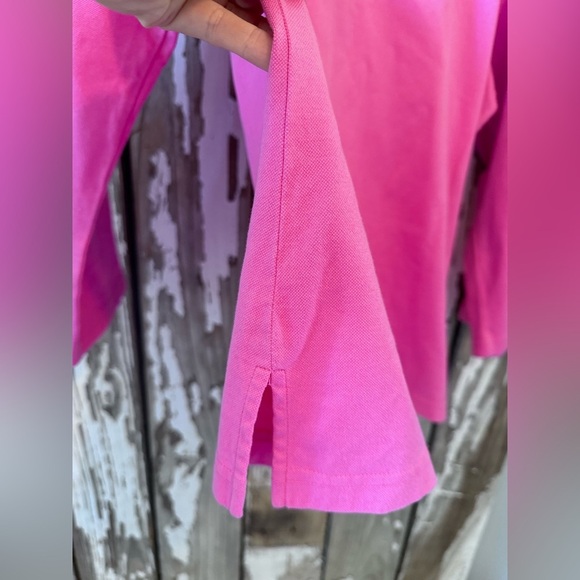 Lilly Pulitzer Pink and Green Polo Shirt & Short Set Vintage XL & Size 10 - Picture 4 of 16